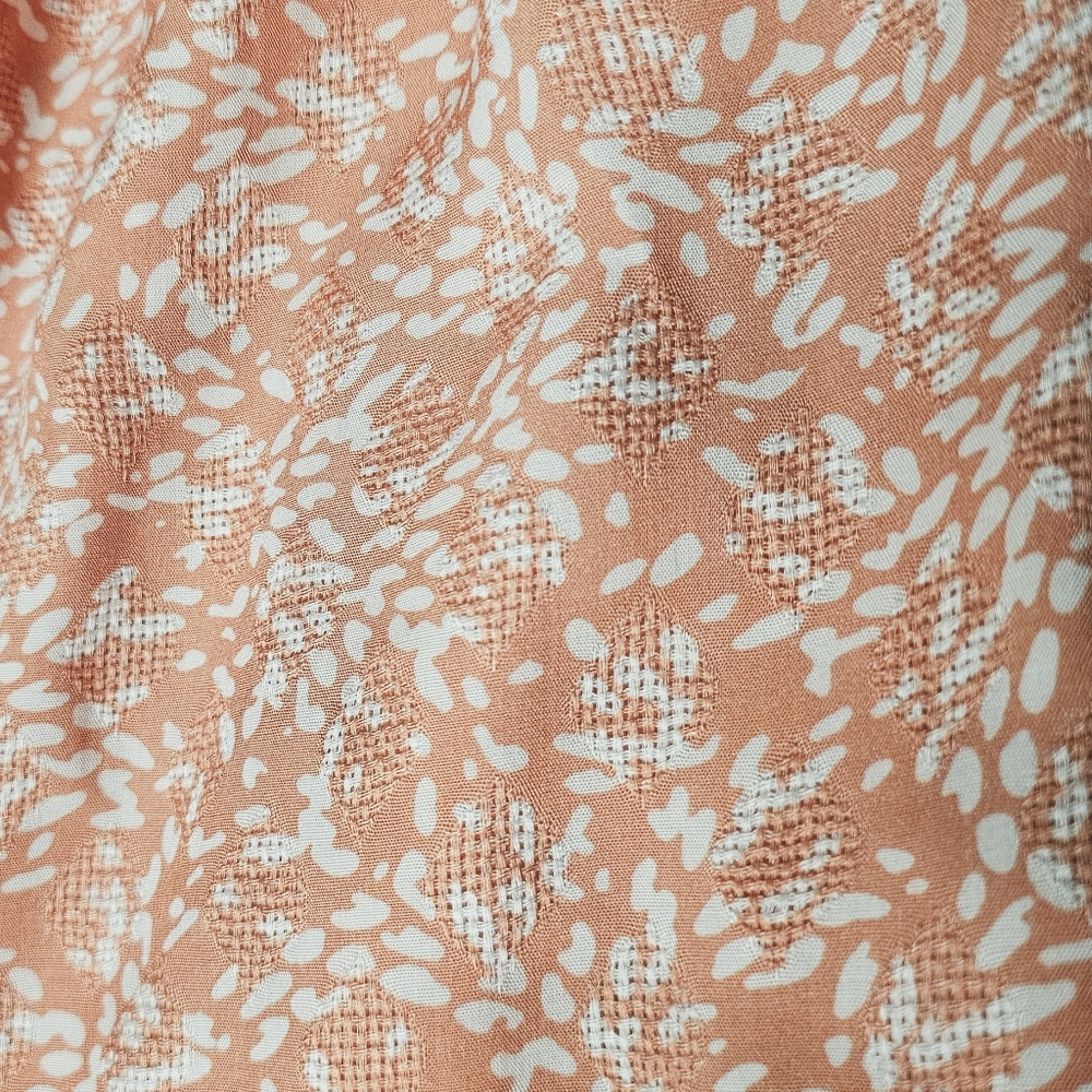 3/$25 NEW LuLu's Most Perfect Day Coral & Ivory Flowy Shorts With Tie size Small - Picture 9 of 11